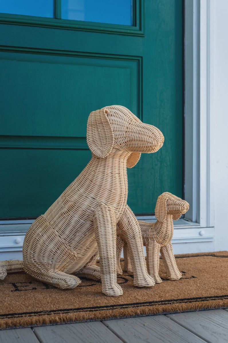 Potcake Rattan Dog, Size: Small