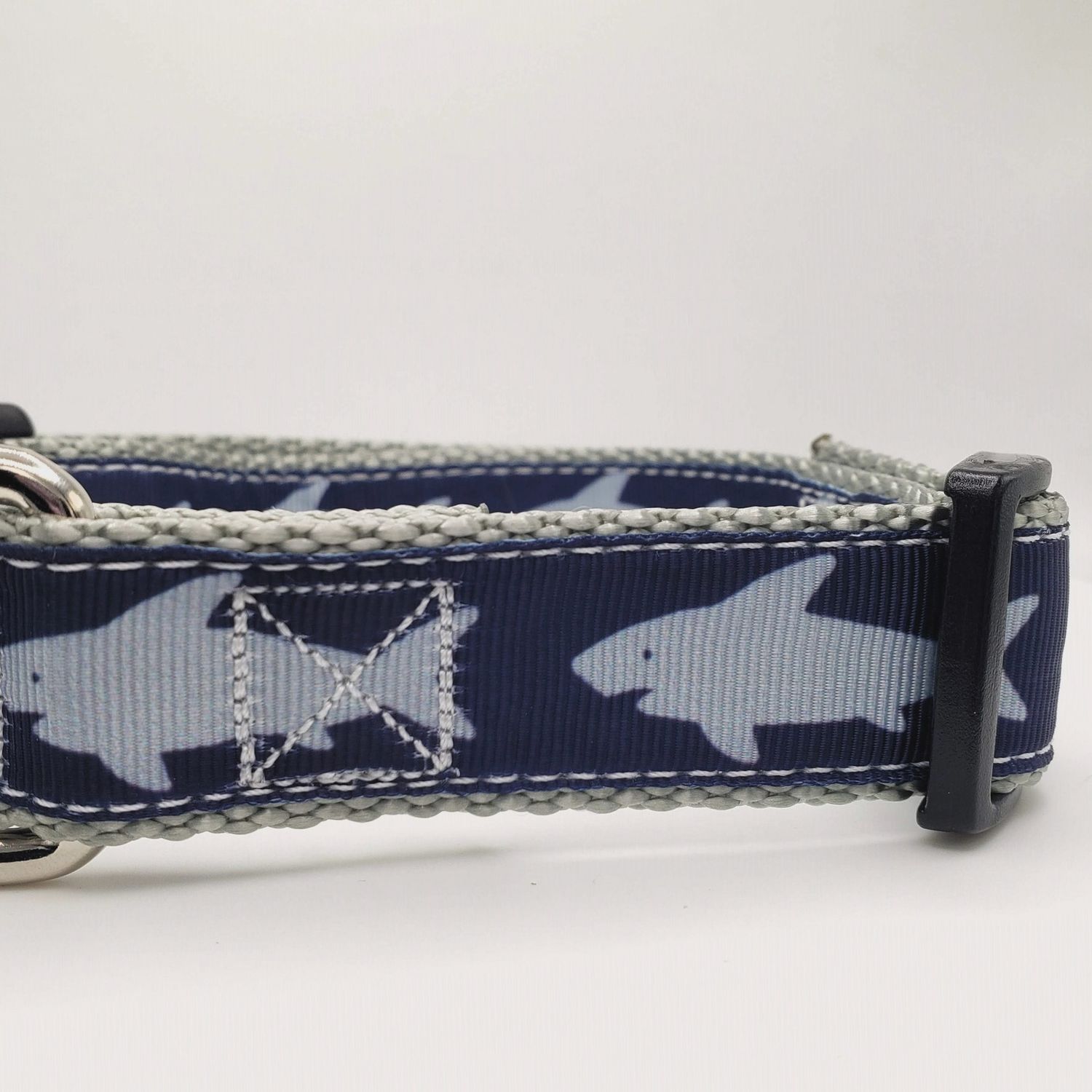 Shark Dog Collar - 1&quot; Wide, Size: Small