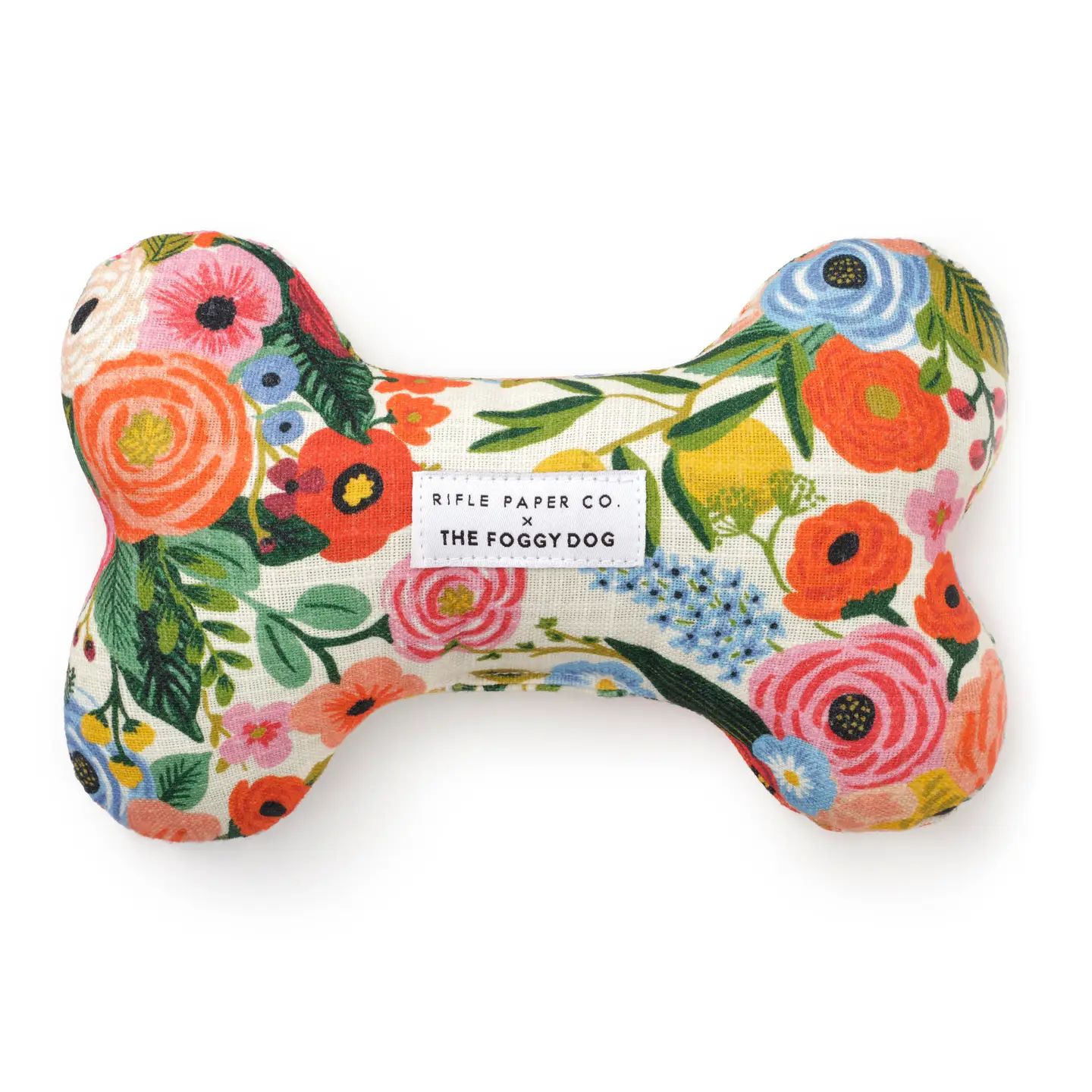 Garden Party Dog Bone Squeaky Toy