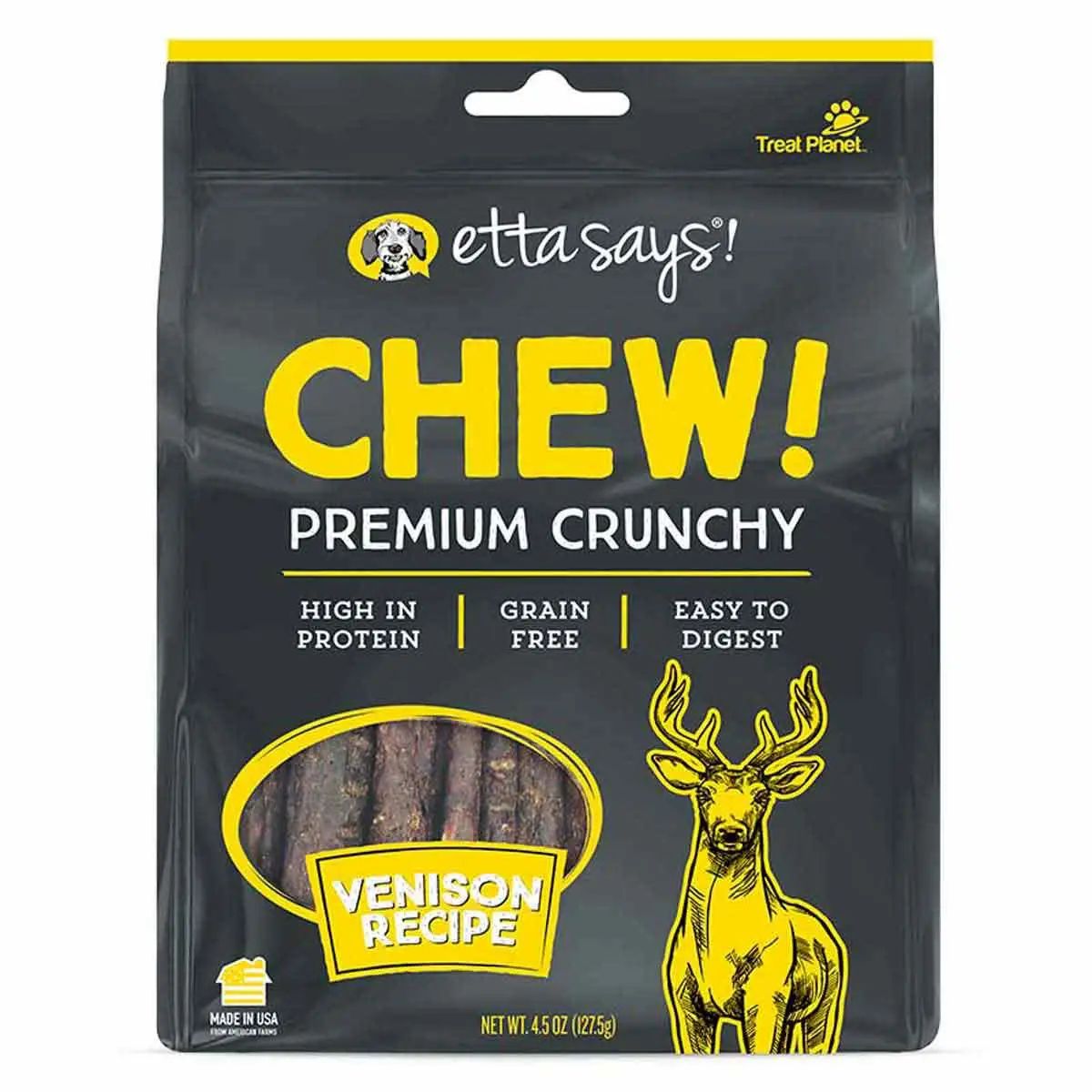 Etta Says Chew Venison Dog Chew 4.5oz
