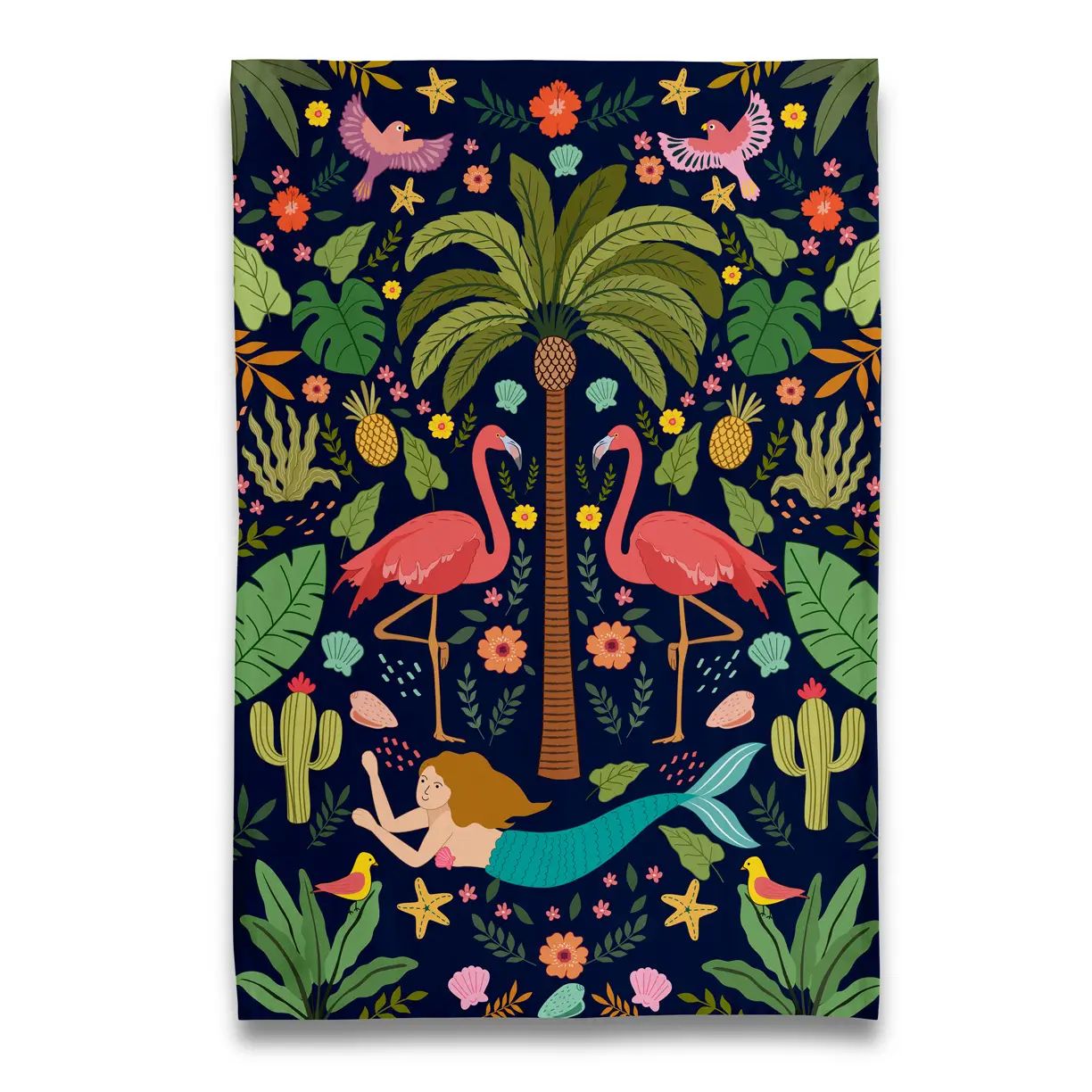 Flamingo Paradise - Tea Towel