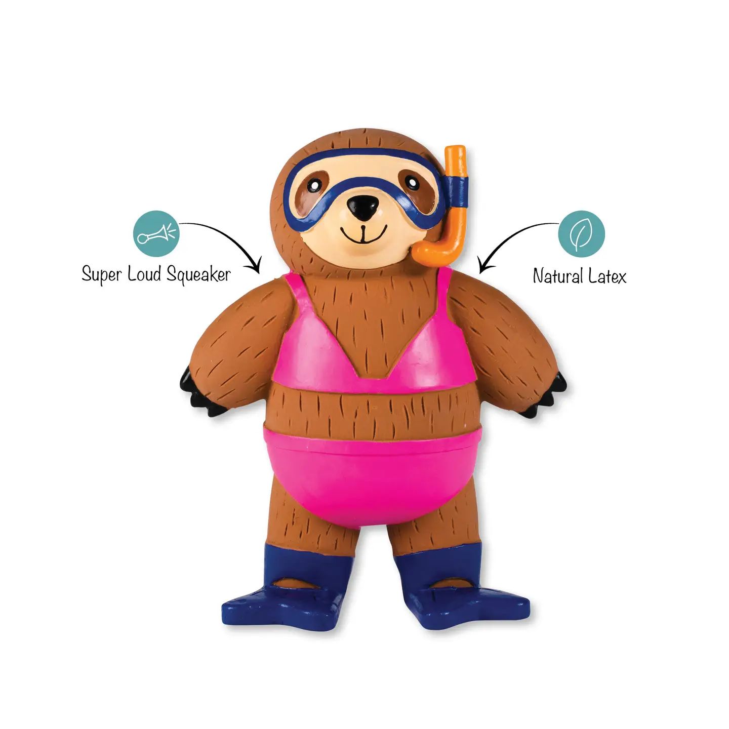 Eat, Sleep, Snorkel - Latex Dog Toy