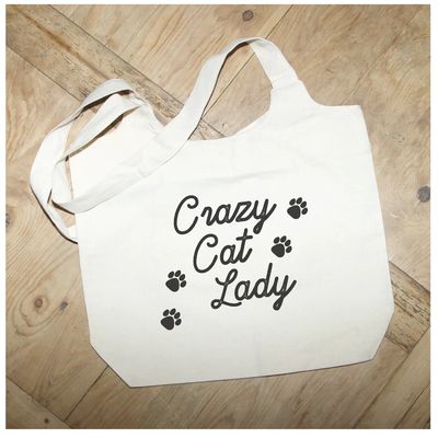 Crazy Cat Lady - Natural Tote Bag