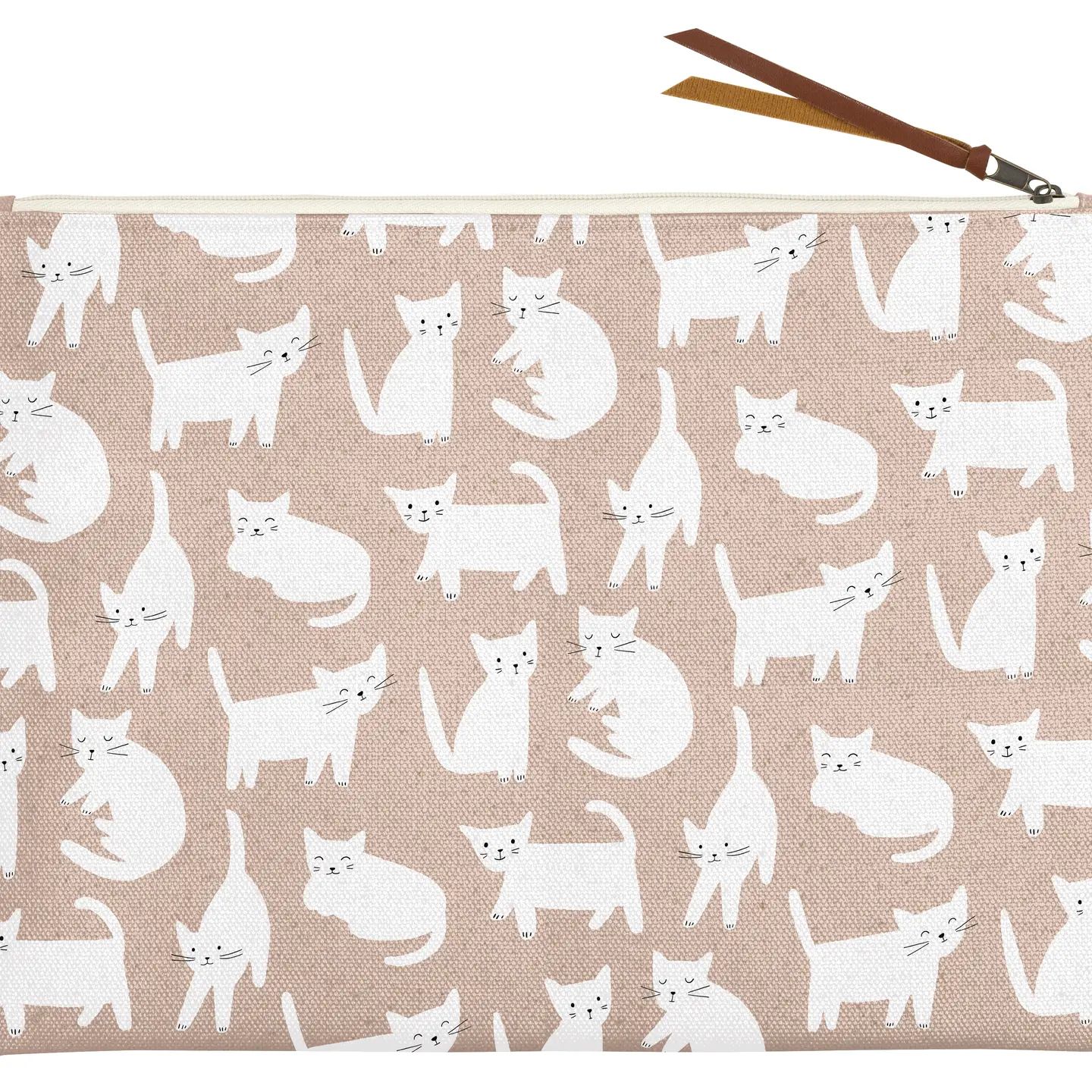 Miss Kitty Large Canvas Pouch
