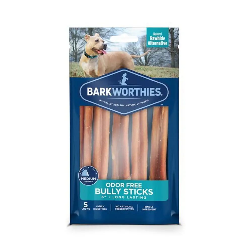 Barkworthies Bully Stick - Odor Free, Size: 6&quot;