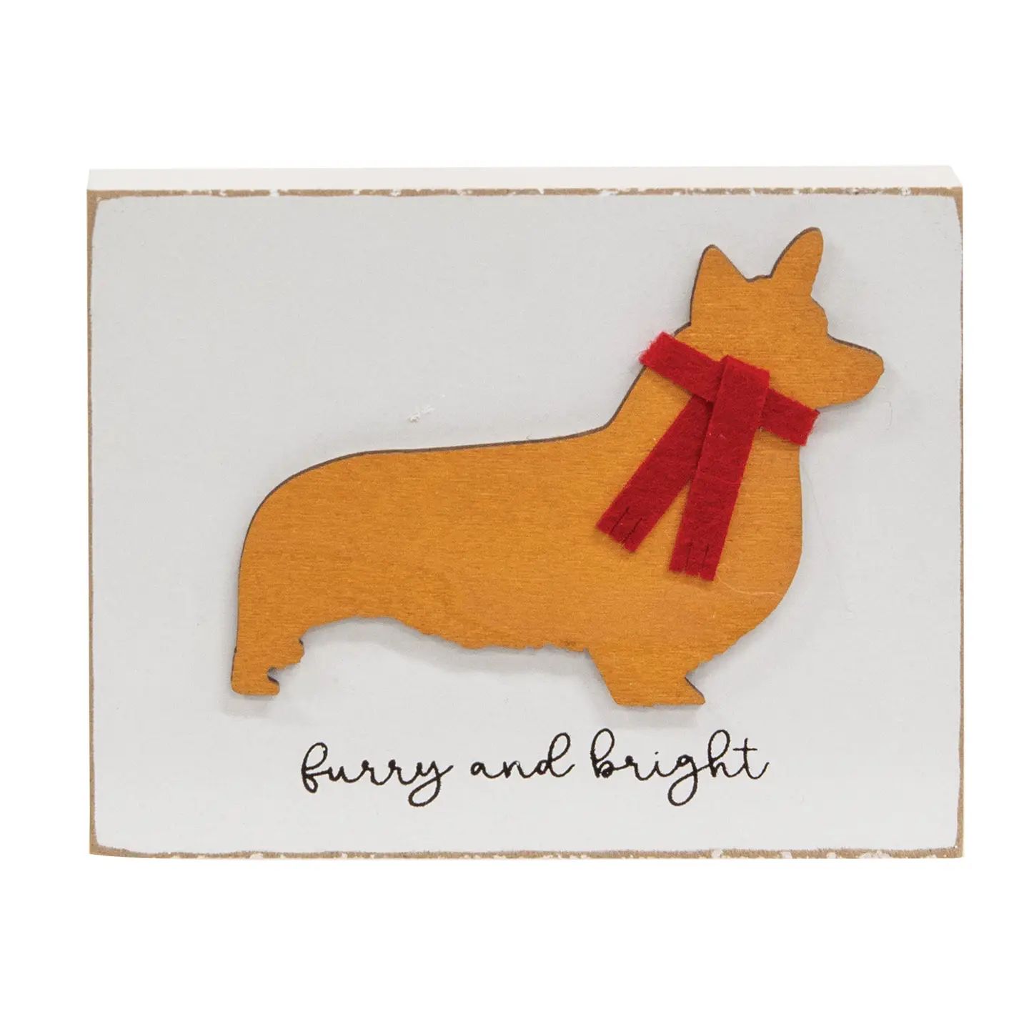 Furry &amp; Bright Corgi Dog Block
