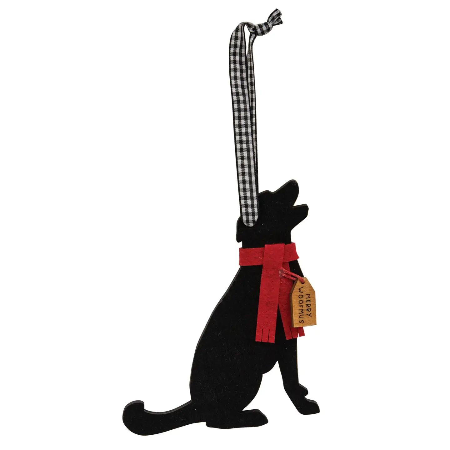 Merry Woofmas Dog w/ Scarf Ornament