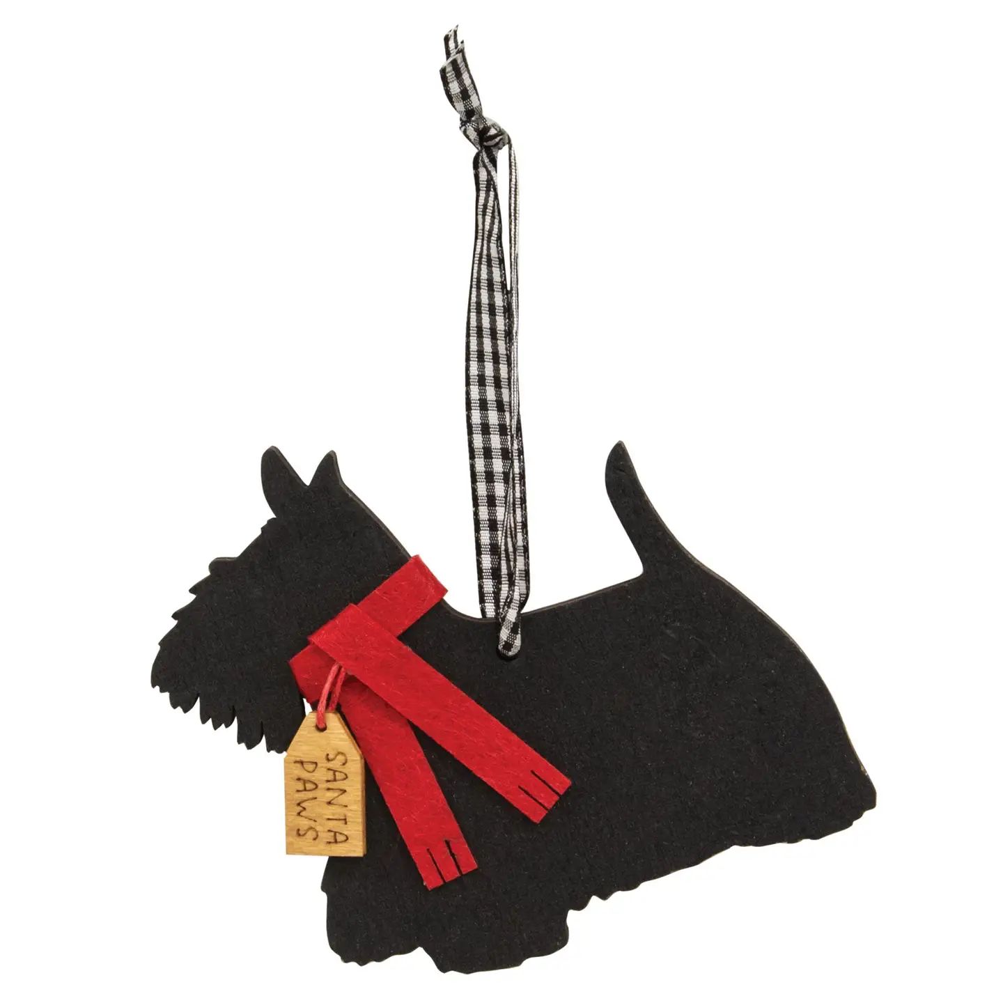 Santa Paws Scotty Christmas Ornament