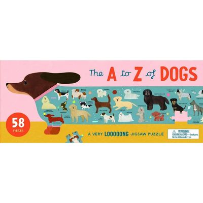 The A to Z of Dogs 58 Piece Puzzle