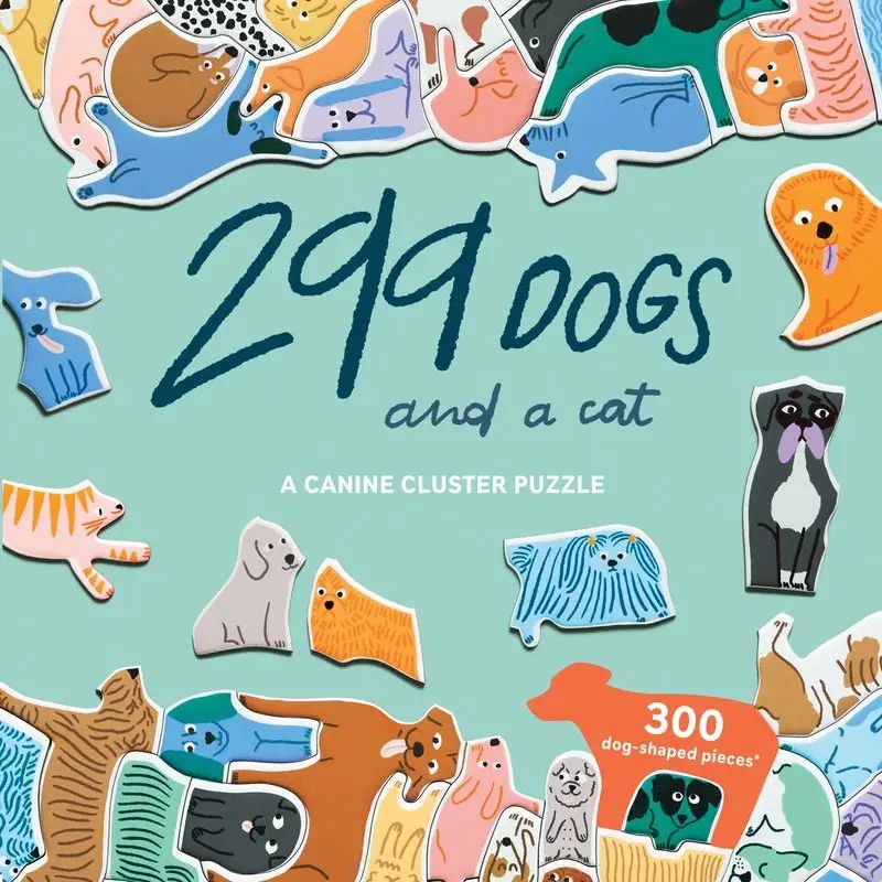 299 Dogs and a Cat 300 Piece Puzzle