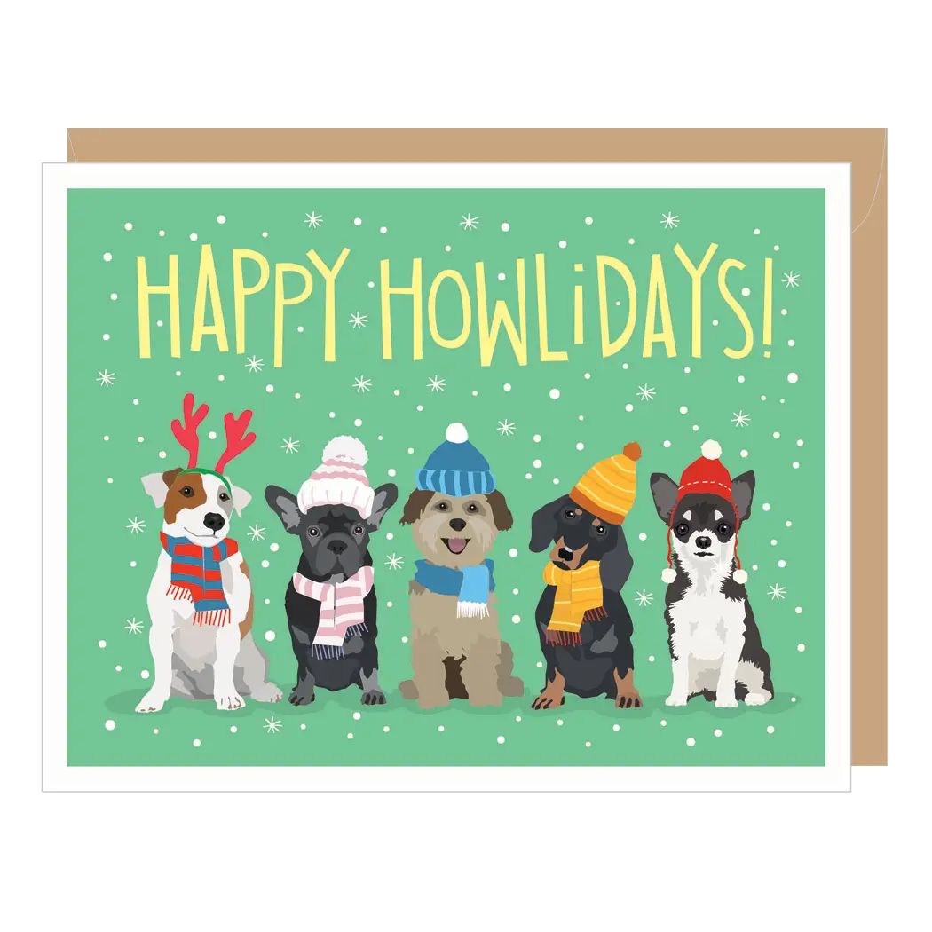 Happy Howlidays Greeting Card
