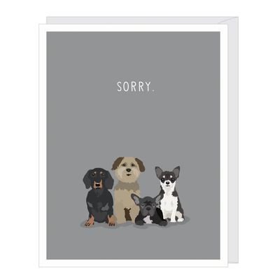 Sorry Dogs Sympathy Card