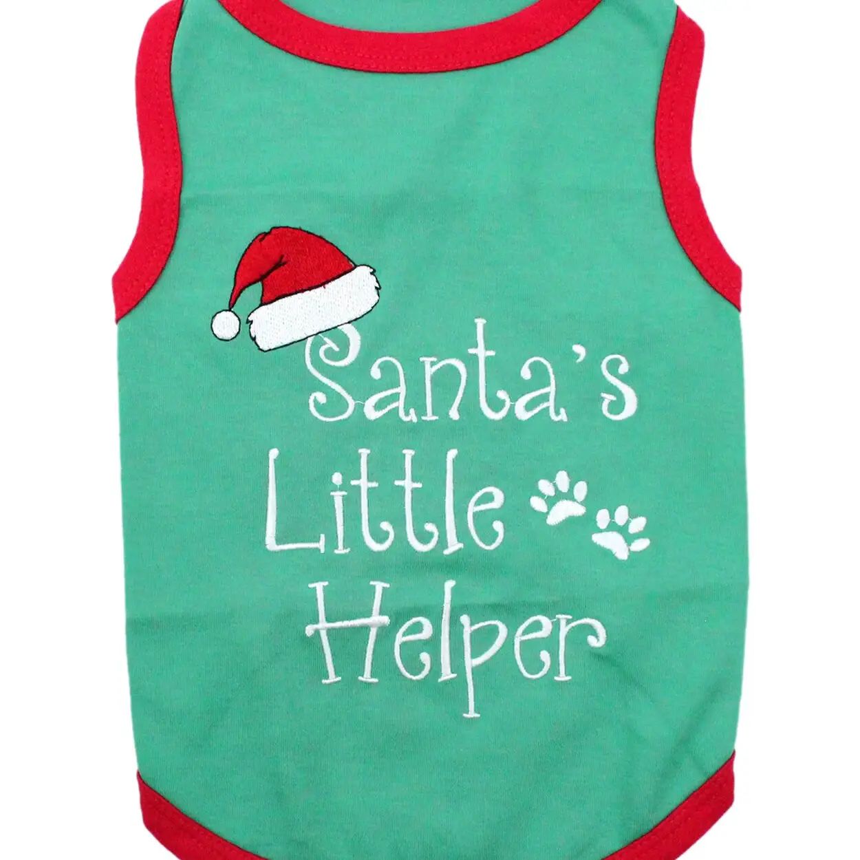 Santa&#39;s Little Helper Dog T-Shirt