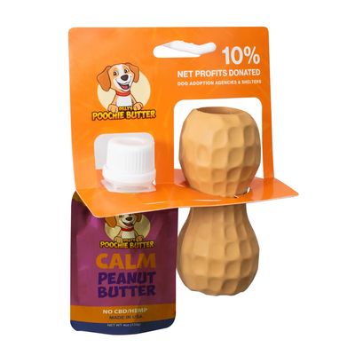 4oz Calming Peanut Butter w/ Medium Filler Toy