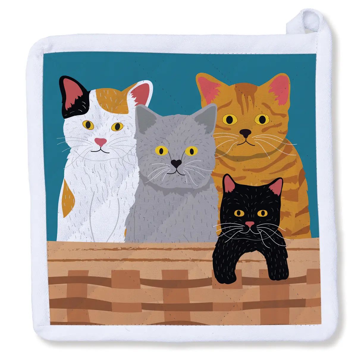 Cats in the Basket Potholder