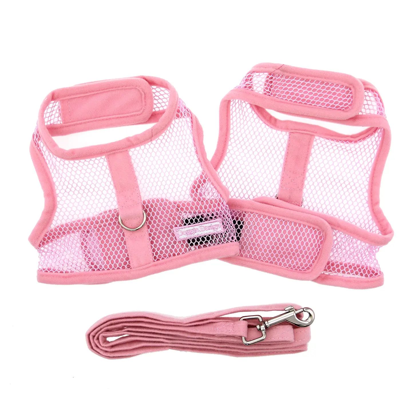 Solid Pink - Mesh Dog Harness