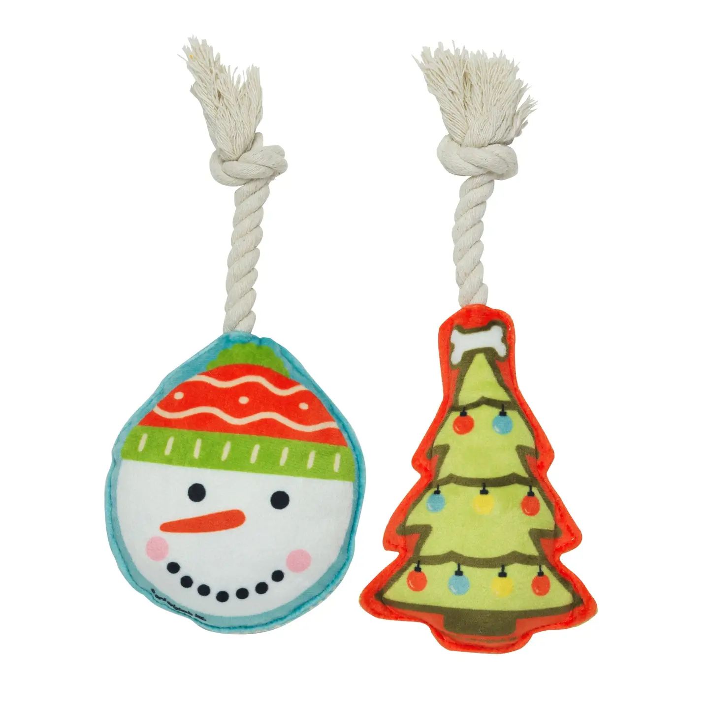 Tree &amp; Snowman Mini Dog Set