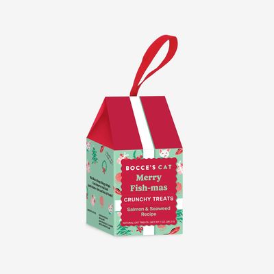 Merry Fish-Mas Cat Treats Ornament