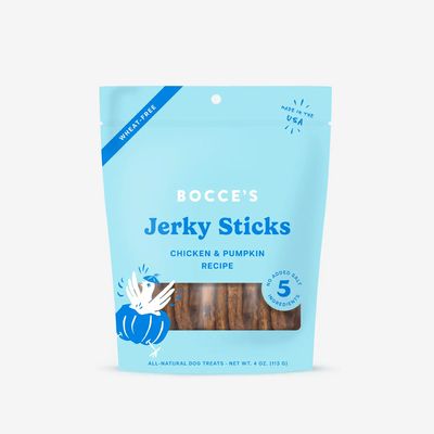Bocce&#39;s Bakery Grazers Chicken &amp; Pumpkin Jerky Sticks
