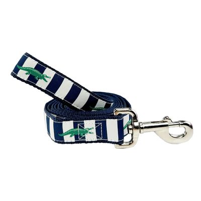 Navy Alligators - Dog Leash