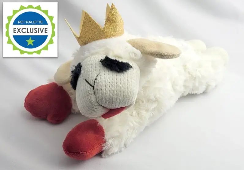 Lamb Chop with Crown - Plush Dog Toy