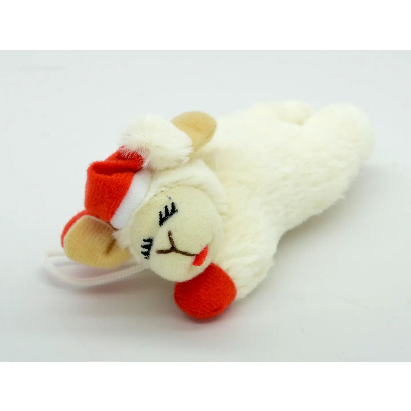 Holiday Lamb Chop w/ Santa Hat - Cat Toy