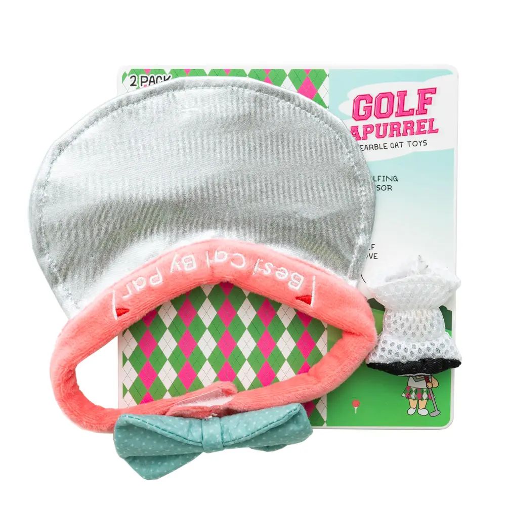 Golf Appurrel Visor &amp; Glove Set - Cat Toy