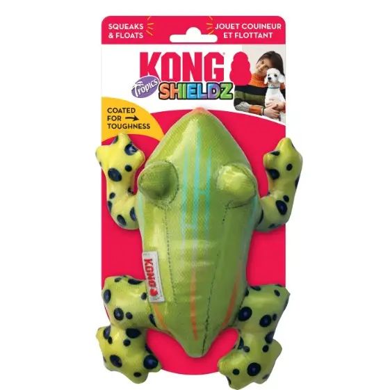 Kong Shieldz Tropics Frog - Dog Chew Toy