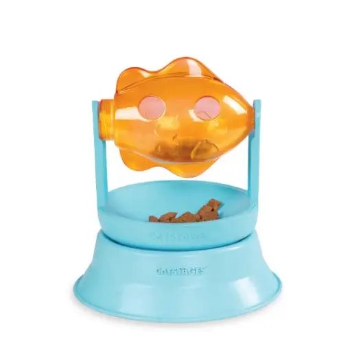 Catstages 2-in-1 Topper Spin Fish Treat Dispensing Cat Toy