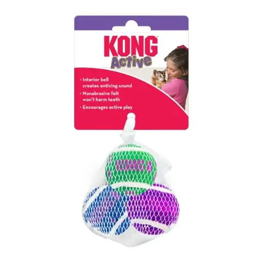Kong Cat Active Tennis Balls w/ Bells