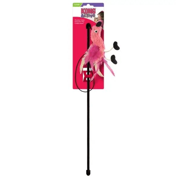 Kong Teaser Feather Cat Toy Wand