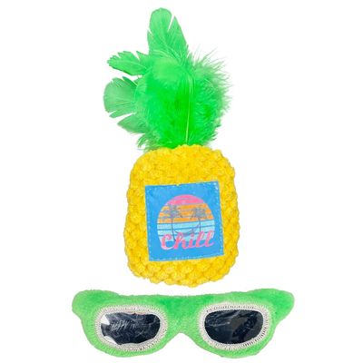 Margaritaville Pineapple &amp; Sunglasses Cat Toy