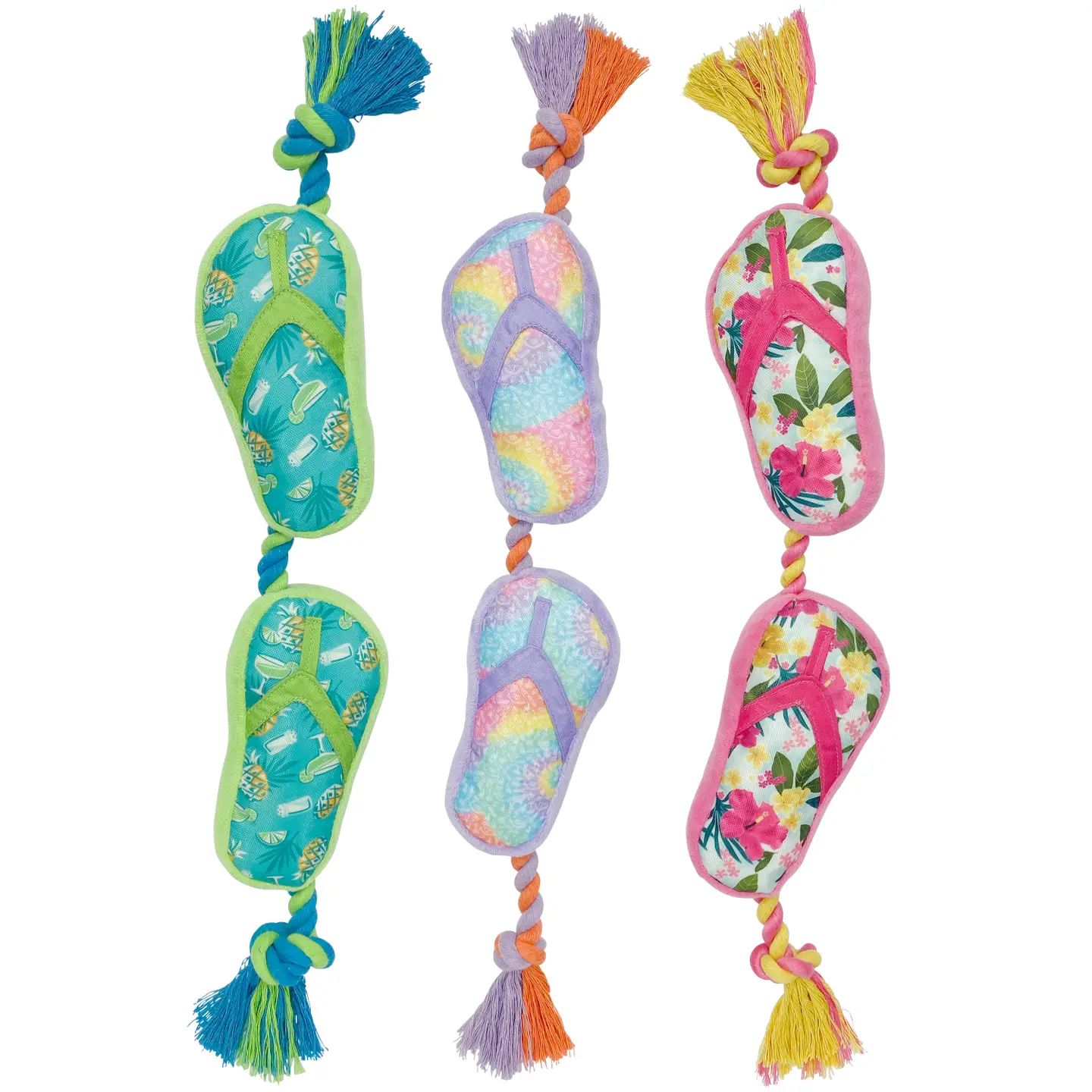 Margaritaville Flip Flop Rope Dog Toy