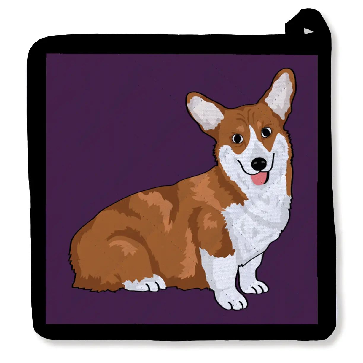 Hello Corgi Potholder