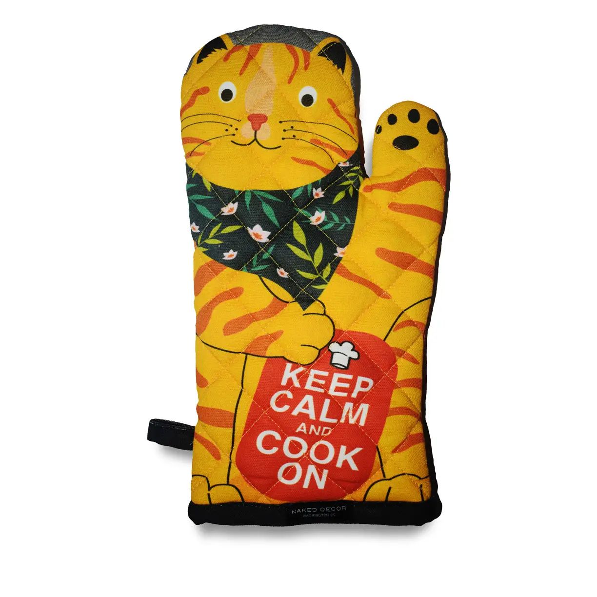 Orange Tabby Cat - Keep Calm &amp; Cook On Oven Mitt