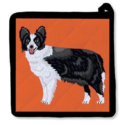 Hello Border Collie Potholder