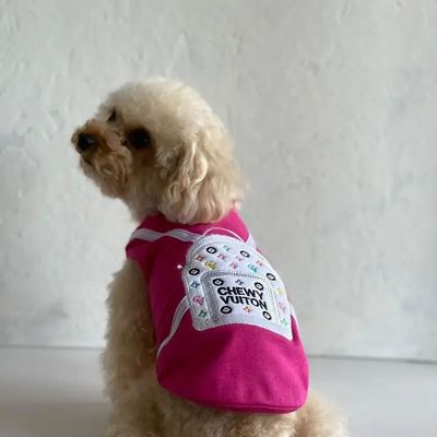 Chewy Vuiton Backpack Dog Shirt