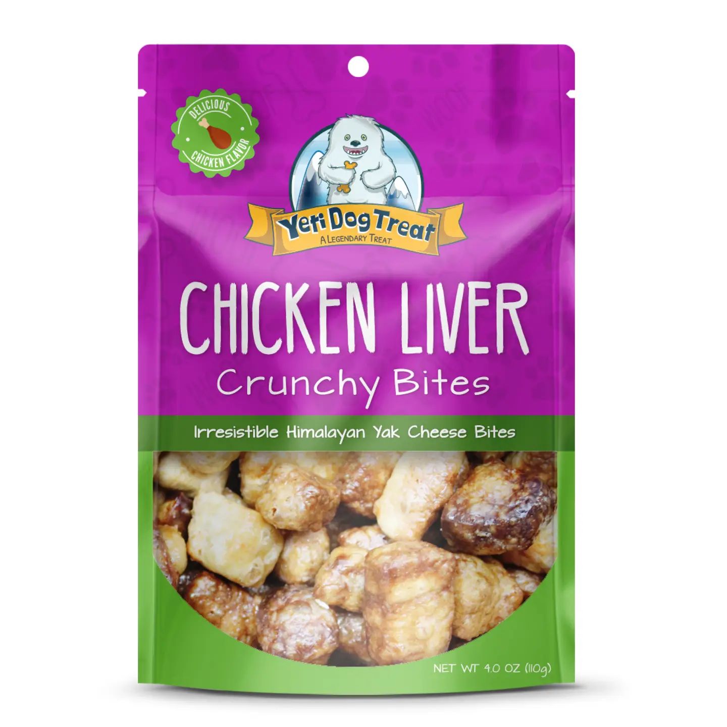 Yeti Dog Chew Chicken Liver Crunchy Bites