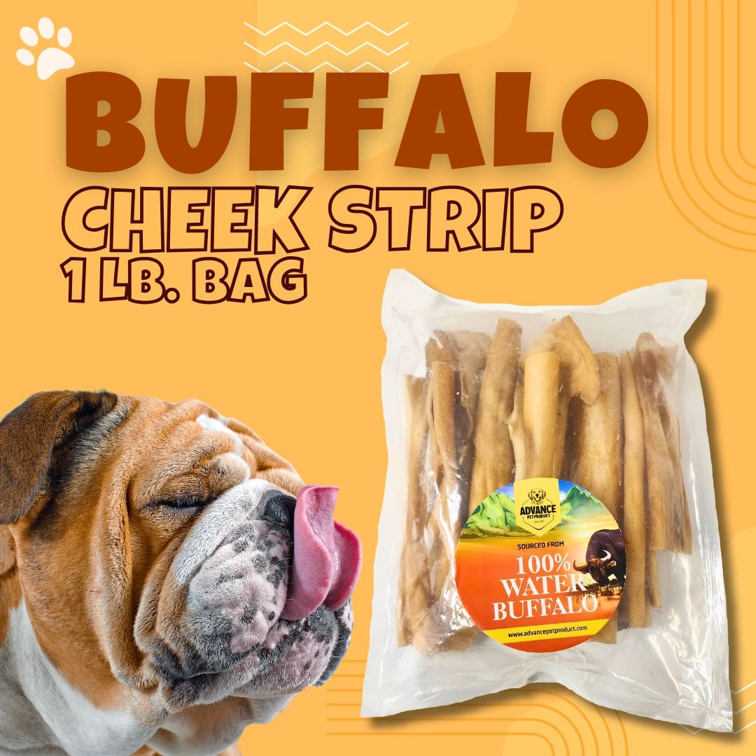 Buffalo Cheek Strip 1lb Bag