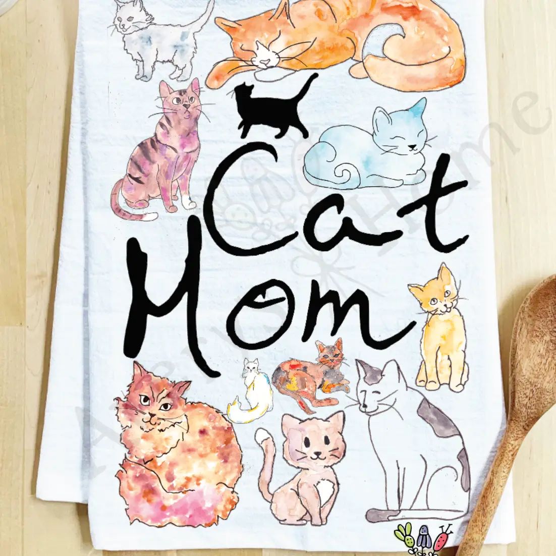 Cat Mom - Kitchen Towel