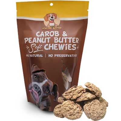 Peanut Butter and Carob 8oz Soft Dog Treats