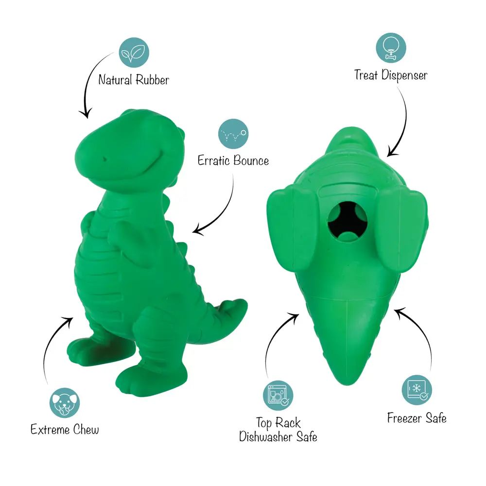A T-Riffic Time - Rubber Dog Toy