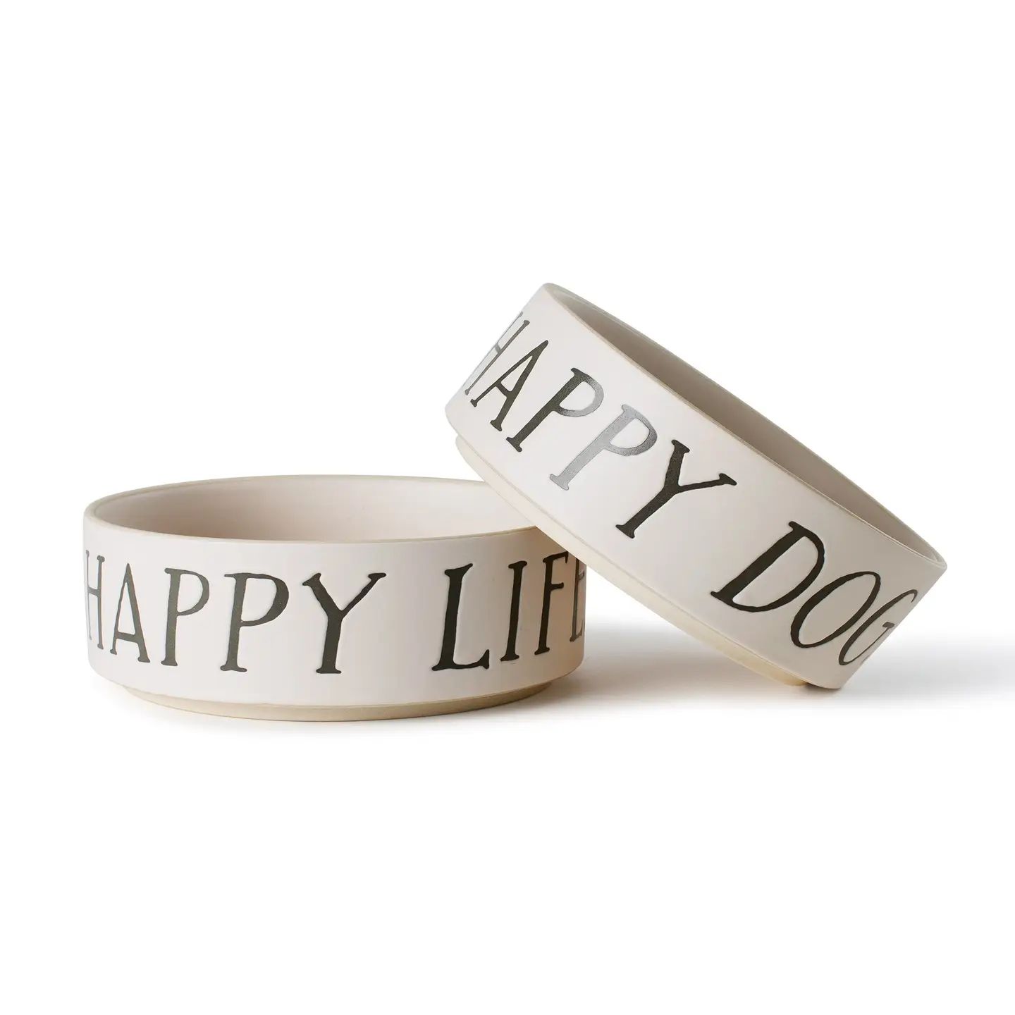 Happy Dog - Minimal Stoneware Bowl