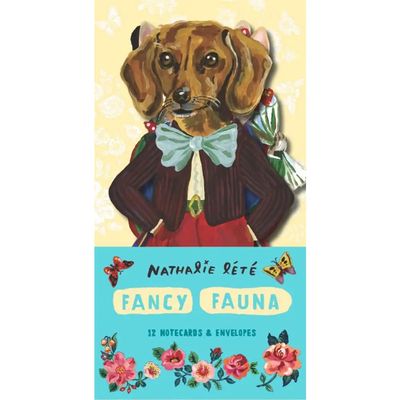 Fancy Fauna: 12 Notecards &amp; Envelopes