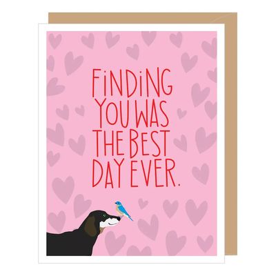 Dachshund Best Day Ever Card