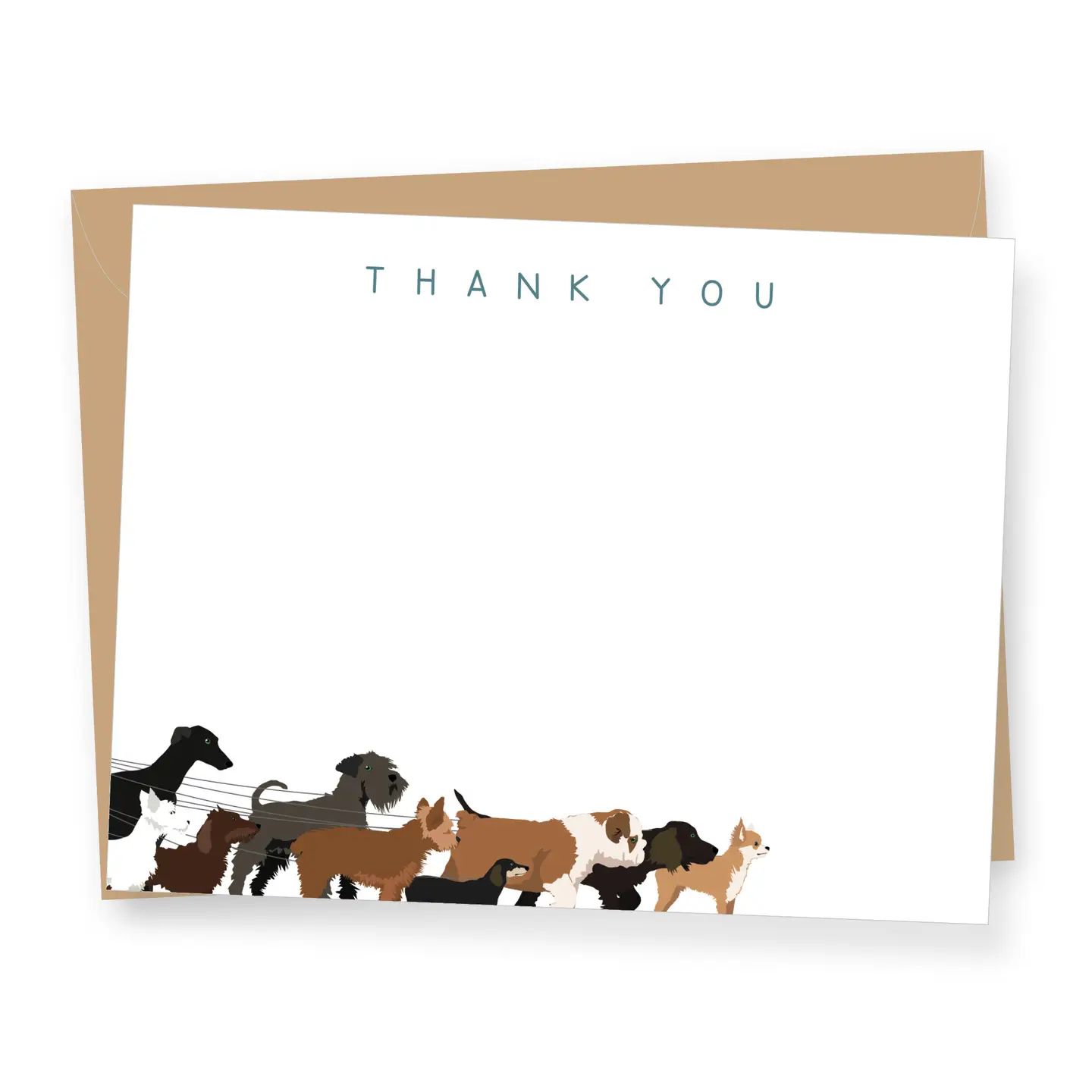 Dogwalk Thank You - 8 Cards &amp; Envelopes