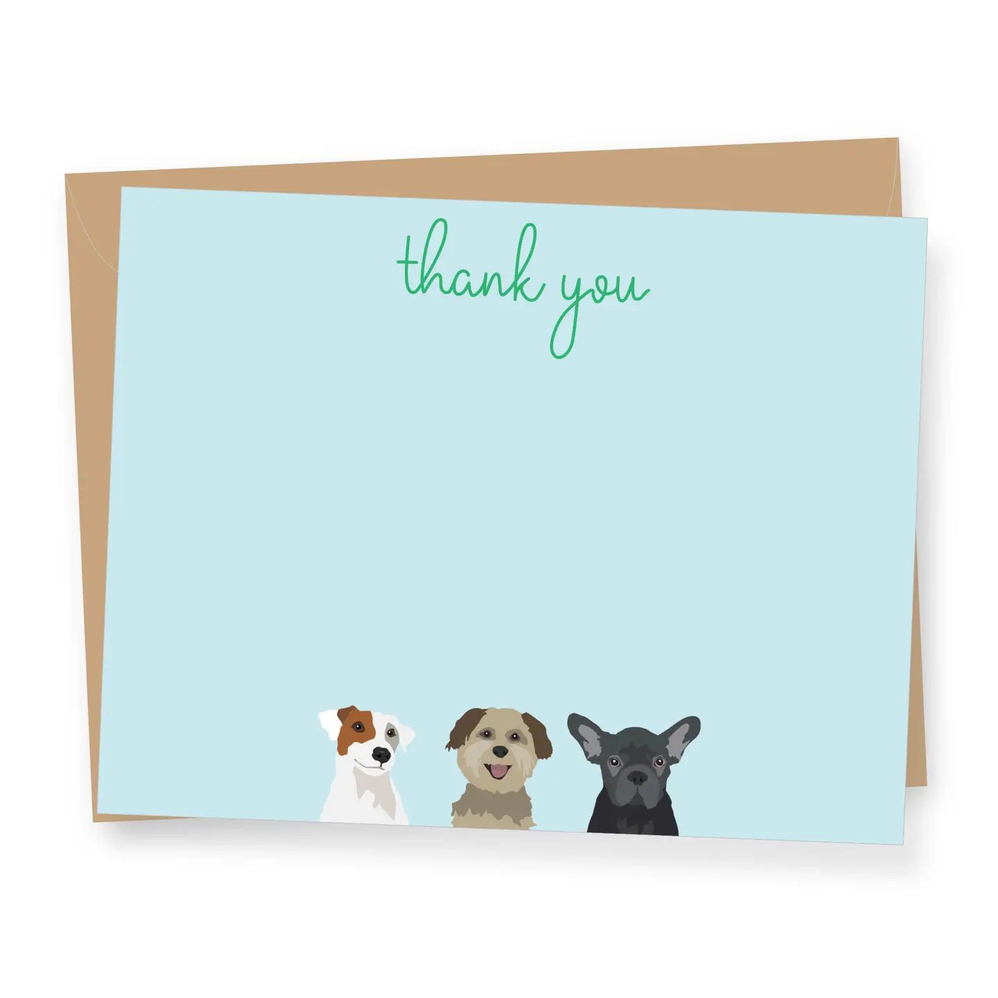 Dogs Thank You - 8 Cards &amp; Envelopes