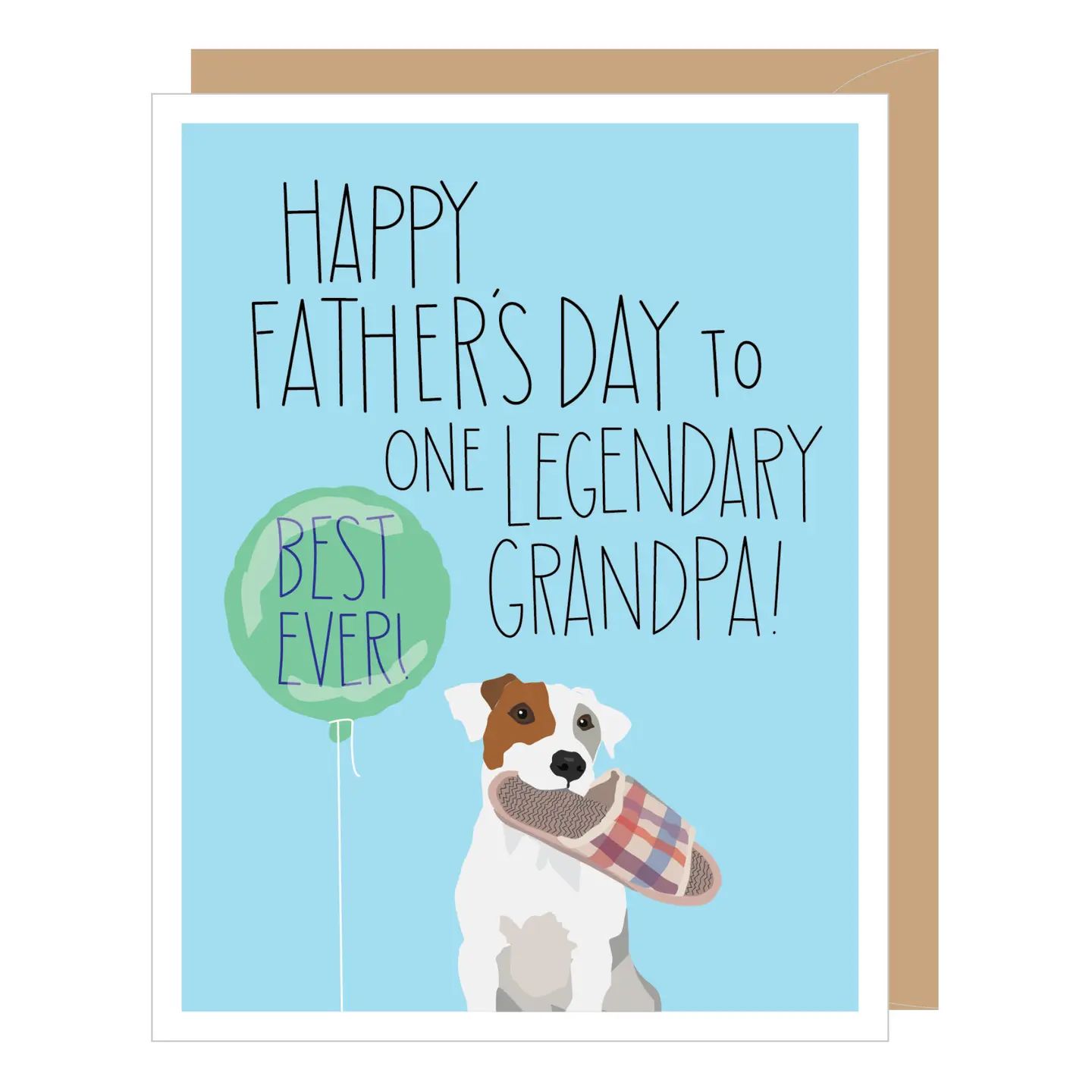 Jack Russel Legendary Grandpa Card