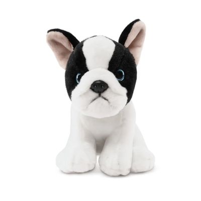 Black &amp; White French Bulldog Puppy Plush Toy