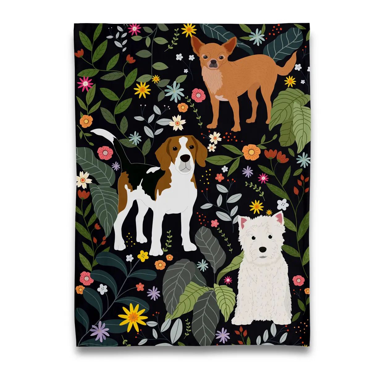 Garden of Dogs - Tea Towel